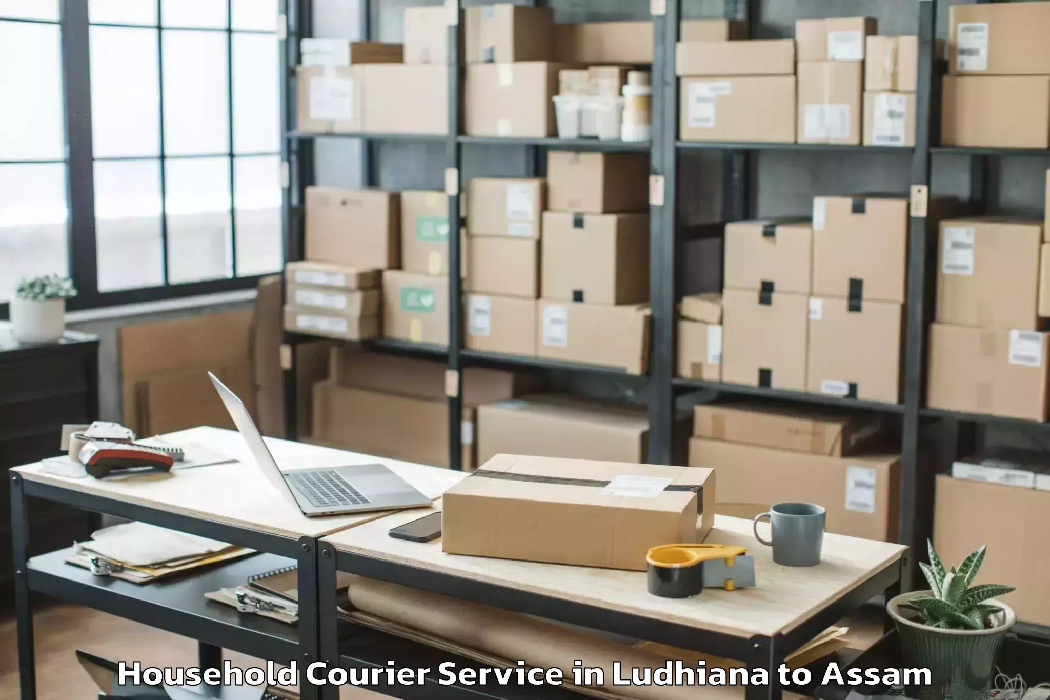 Ludhiana to Guwahati Airport Gau Household Courier Booking